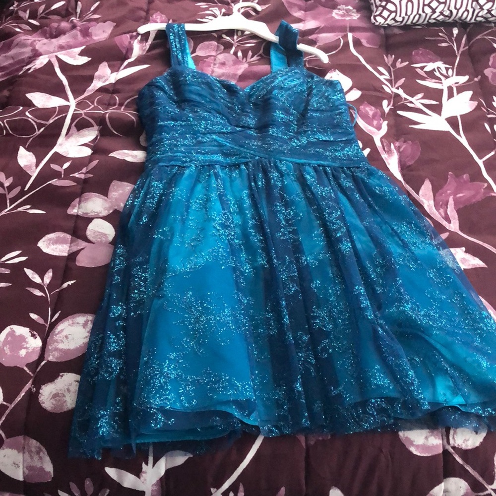 Blue sparkly special events dress